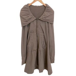 Prairie Underground Long Cloak Hoodie~ Cement